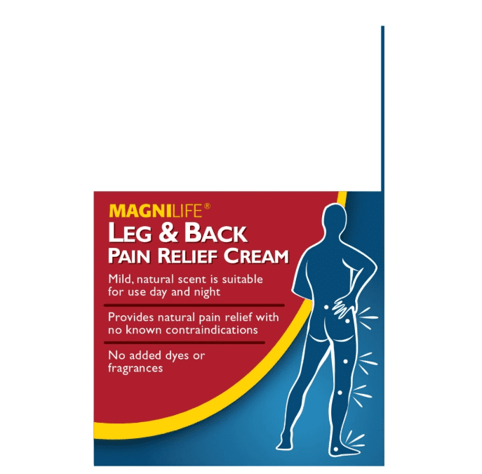 (2 pack) MagniLife Leg & Back Pain Relief Cream, for Fast Relief of Lower Back, Buttocks & Leg Pain, 4 oz