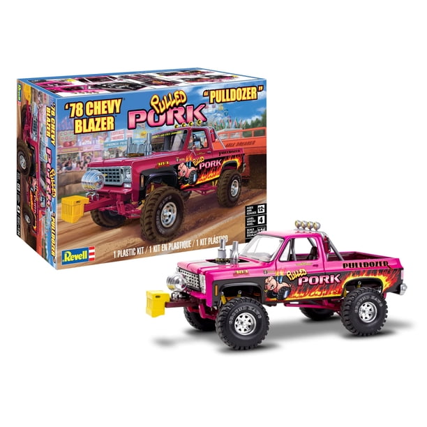 Revell 14532 '78 Chevy Blazer Pulldozer escala 1:24, kit de construcción de camión modelo 4 de nivel de habilidad de 122 piezas