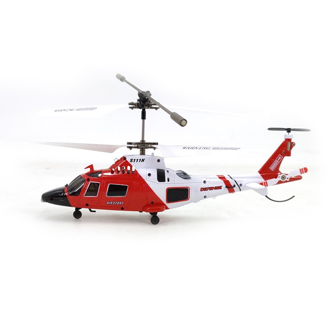 S111H RC Helicopter Model with Gyro Stabilizer, 2.4GHz 3CH Dual-Prop Airplane with Obstacle Avoidance & Night Lights, RTFAircraft for RC Hobbyists
