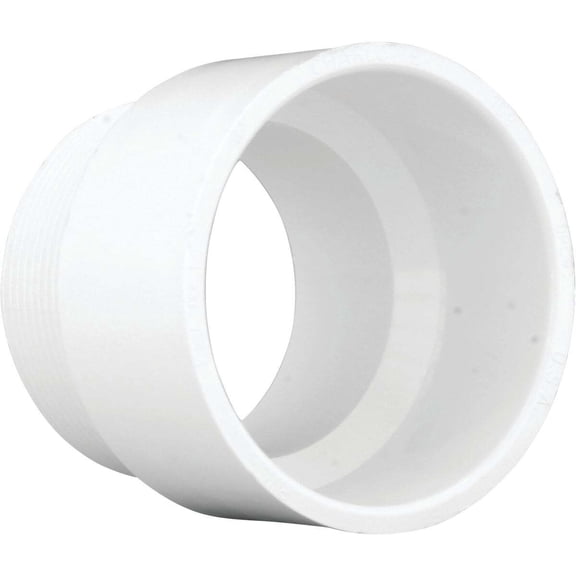 PVC 00109 1400HA Schedule 40 DWV Male Pipe Thread Adapter, PVC, 3-In. - Quantity 1