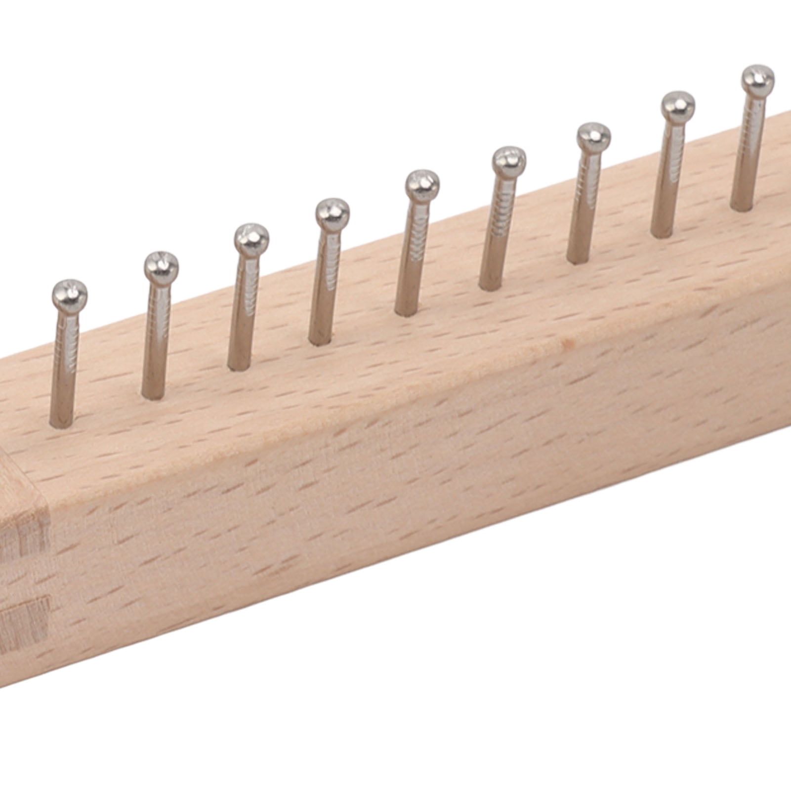 YAHHU Mini Square Knitting Tool with Hooks Wooden Crochet Board for Weaving Mat Hairband Blanket Sock 7.7 x 7.7 inches / 19.5 x 19.5 cm Large Portable Loom Craft Set