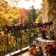 thumbnail image 6 of YiFudd Black Halloween Rattan Garland, 78.7in Soft Flexible Vine with Red Roses for Porch Mantel Party Table Decor, 6 of 7