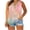 A Pink, variant on Womens Tank Tops Plus Size Tunic for Women-Neck Blouse Lace Casual Loose Summer Sleeveless Tank Light Blue Xxxl