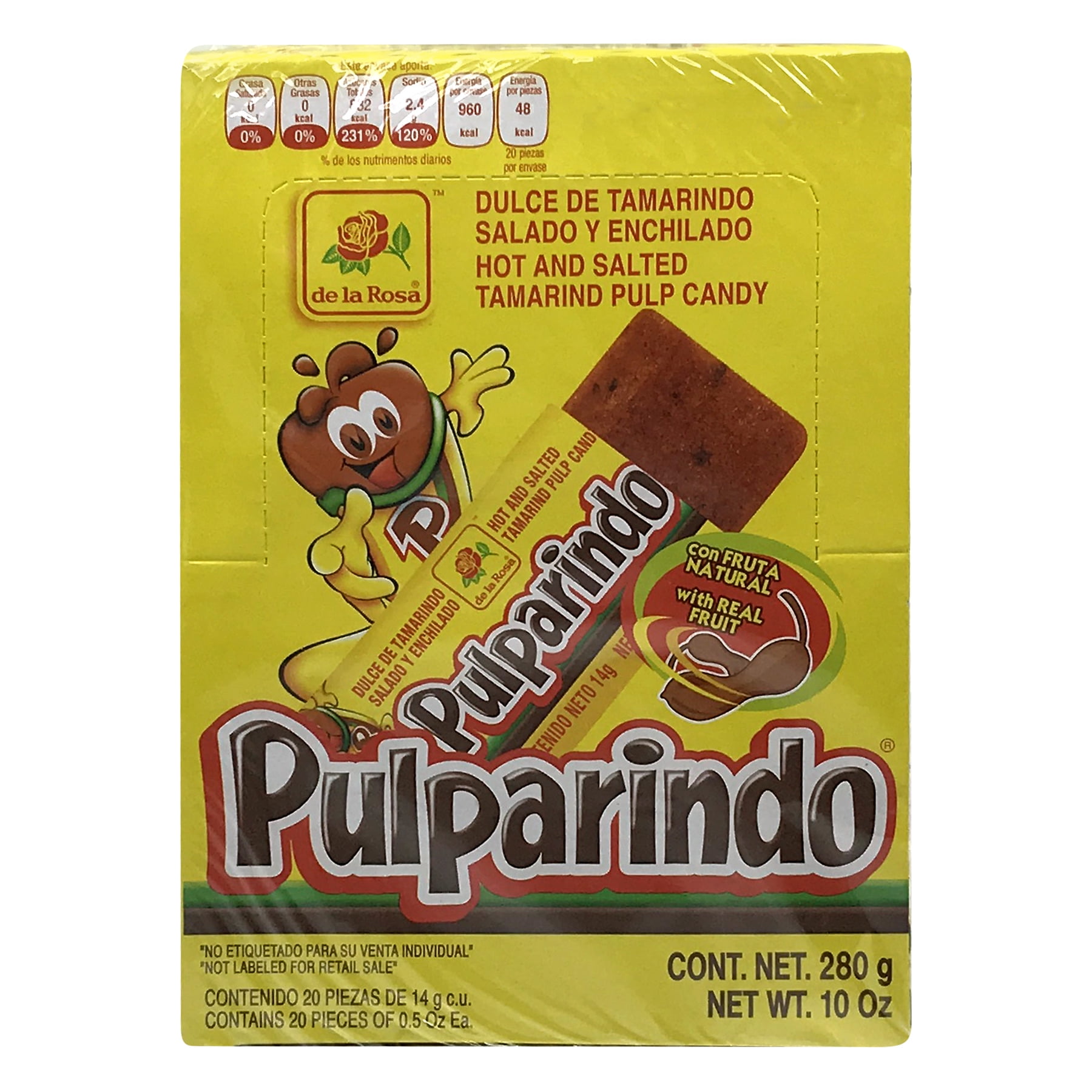 2 Pack Pulparindo Hot And Salted Tamarind Pulp Candy 10 Oz Walmart Com Walmart Com