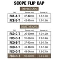 thumbnail image 6 of Monstrum Rubberized Flip-Up Rifle Scope Lens Covers, Objective Lens, Size G, Fla, 6 of 6