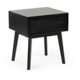 thumbnail image 3 of Max & Lily Scandinavian Nightstand, Wood Bedside Side Tables with Storage Drawer for Bedroom, 3 of 7
