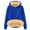 Dark Blue, variant on Women's Lined Hoodie Winter Warm Thermal Heavyweight Solid Color Pullover Thicken Sweatshirt Tops with Pockets(Beige,4XL)