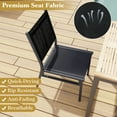 thumbnail image 6 of Gymax 4PCS Outdoor Dining Chairs w/ Breathable Seat Backrest Heavy-Duty Aluminum Frame, 6 of 9