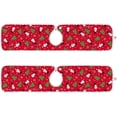 thumbnail image 2 of Christmas Snowman Red Sink Splash Guard for Faucet 2 Packs Faucet Absorbent Mats, Xmas Tree Winter Faucet Handle Drip Catcher Quickly Drying Mat for Kitchen Counter Bathroom, 14.9"x5.5", 2 of 7