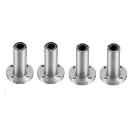 

4PCS 8mm LMF8LUU Long Type Round Flange Coupling Linear Motion Bearing Slide