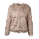 thumbnail image 2 of Abrigo corto de piel sintética cálida de invierno para mujer Chaqueta Parka Prendas de abrigo Tops M Gris Sunnimix Abrigo de piel sintética mullido, 2 of 4