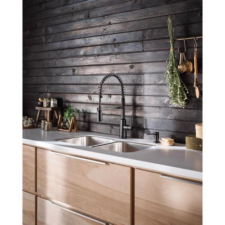 Moen Nori One Handle Black Pulldown Kitchen Faucet - Walmart.com