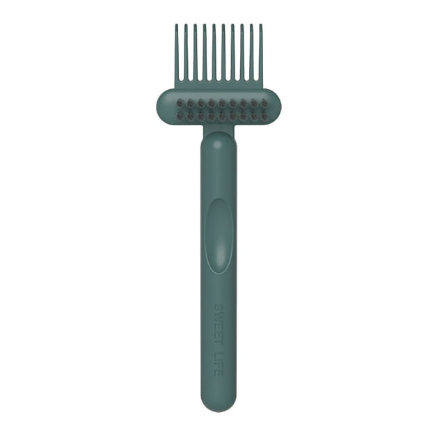 Cepillo de pelo, herramienta de limpieza de cepillos de pelo, 2 en 1, cepillo de limpieza de peine, limpiador de cepillos de pelo, mini removedor de cepillos de pelo para depilación, uso en casa y sal