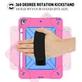 thumbnail image 4 of iPad Air 2 Shockproof Case, iPad Pro 9.7 Case, Dteck Heavy Duty Rugged 3 Layer Full Body Protection Case Kickstand with Shoulder Strap, Hand Strap, Rose/Blue, 4 of 7