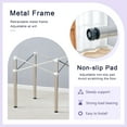 thumbnail image 5 of Stainless Steel Folding Table Frame,Multifunctional Folding Table Bases for Space-Saving,Silver, 5 of 7