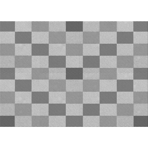 Ahgly Company Machine Washable Indoor Rectangle Transitional Gray Area Rugs, 6' x 9'