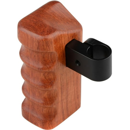 UPC: 0619125205438 | CAMVATE Right Hand Wooden Handle Grip with 15mm Rod Clamp Connector for Select DV and DSLR Camera Cages