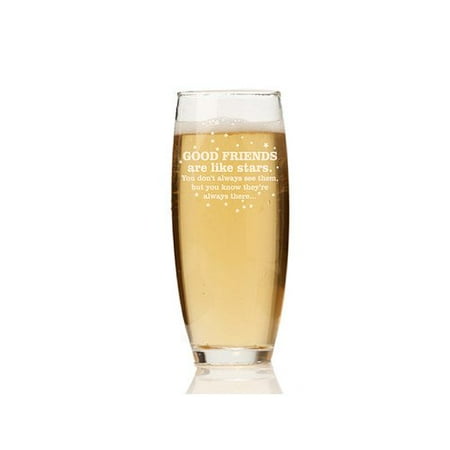 Stemless Flute Glass - Chloe and Madison Good Friends Are Like Stars 9 oz. Stemless Champagne Flute (Set of 4)