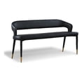 thumbnail image 1 of Meridian Furniture Destiny Banc en Similicuir Noir, 1 of 15