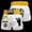 Yellow-A03, variant on Hajime No Ippo Kamogawa Boxing Gym High-Waisted Shorts – Unisex Anime Boxing Training Pants for Men & Women