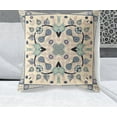 thumbnail image 2 of 26" x 26" Beige Blown Seam Paisley Indoor Outdoor Throw Pillow, 2 of 5