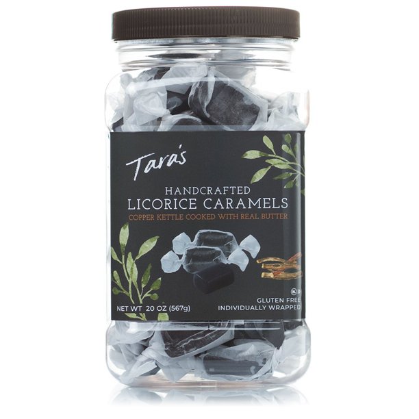 Taras All Natural Handcrafted Gourmet Black Licorice Caramel Small
