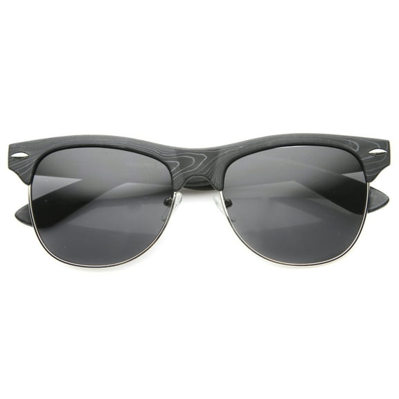 Mens Semi-Rimless Sunglasses With UV400 Protected Composite Lens 9959