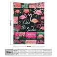 thumbnail image 3 of FCXZI Quilt Flamingos Maximalism Flannel Blanket for Couch Bed Sofa 60*80in, 3 of 7