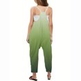 thumbnail image 4 of RXIRUCGD Girls Casual Jumpsuits Gradient Print Sleeveless Summer Rompers Long Pants With Pockets For 5-14 Years( Green, Size:5 Years ), 4 of 6