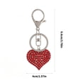 thumbnail image 5 of Osdhezcn Sparkling Heart Keychain With Full Rhinestoned Elegant Design for Daily Use, 5 of 15