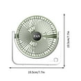 thumbnail image 3 of PALIFEUR Desk Fan, 3 Speeds Adjustment Desktop Fan, Lightweight Portable Fan for Bedroom School Office, USB Charging Small Fan, 7.7x7.7 ​Inch, 3 of 9