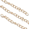 thumbnail image 2 of Eslabón De Cadena, Eslabones Retorcidos Aspecto Elegante Cadena De Bordillo De 10 M Para La Fabricación De Joyas ANGGREK Oro, 2 of 8