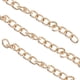 thumbnail image 2 of Eslabón De Cadena, Eslabones Retorcidos Aspecto Elegante Cadena De Bordillo De 10 M Para La Fabricación De Joyas ANGGREK Oro, 2 of 8