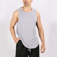 thumbnail image 2 of Afdoent Men's Tank Top Male Summer Breathable Thin Strap Solid Color Sports Loose Vest Casual Streetwear, 2 of 4