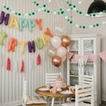 thumbnail image 4 of Uxcell Pom Pom Garland, Hanging Garland Ball Banner for Halloween Thanksgiving Christmas Wedding Decor Green/White/Light Green/Dark Green, 4 of 7