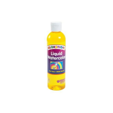 - Colorations Liquid Watercolor Paint, Yellow - 8 oz. (Item # LWYE)