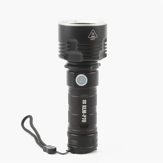 Flashlight P70 Flashlight Quad-core Strong Light Flashlight Rechargeable Ultra-bright Long-range Led Searchlight ,Powerful Illumination