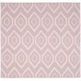 thumbnail image 2 of Safavieh Dhurries Bianca Geometric Area Rug, Pink/Ivory, 8' x 8' Square, 2 of 8