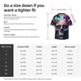 thumbnail image 3 of JUNZAN Mens Casual Button Down Shirts Short Sleeve Modern Abstract Colorful Skull B Print Shirt-4X-Large, 3 of 3