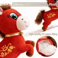 thumbnail image 5 of 2026 Year of The Horse Stuffed Animals, Funny Smiling/Crying Horse Plushie Figurine, Red Zodiac Horse Plush Ornaments, Lunar New Years Gifts Blessing Souvenir, 5 of 7