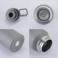 thumbnail image 4 of 32oz Space Water Bottle Large Metal Stainless Steel Water Flask Big Sports Travel Mens Water Bottle for Gym Hiking (Gray), 4 of 8