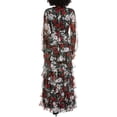 thumbnail image 2 of Mikael Aghal womens  Print Maxi Dress, 2, Black, 2 of 3