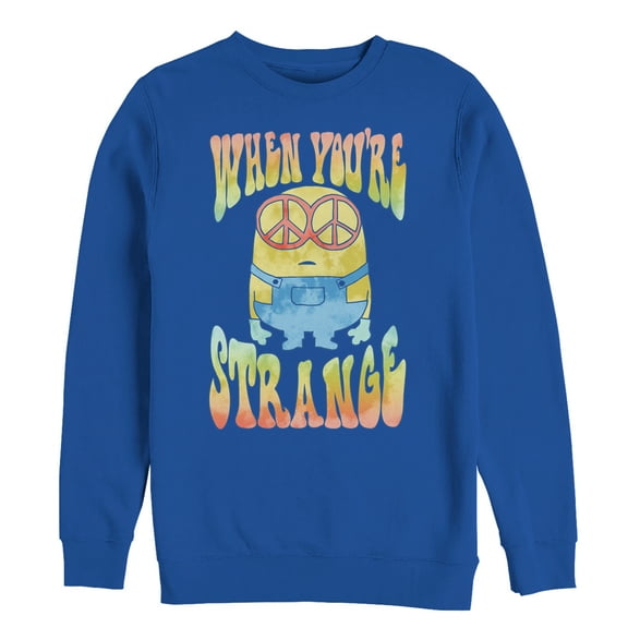 Men's Despicable Me Minion Tie-Dye Strange  Sweatshirt Royal Blue Medium