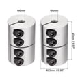 thumbnail image 2 of 6mm to 6mm Shaft Coupling 25mmx40mm Coupler Aluminum Alloy Joint Motor, 2 Pack, 2 of 6