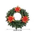 thumbnail image 3 of Aurorax Christmas Decorations Outdoor,Artificial Christmas Wreath Realistic Waterproof Pre-Assembled Winter Decorations for Home, 3 of 6