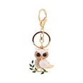 thumbnail image 5 of PYPESEEWY Vintage Home Decor Warehouse Cute Dripping White Rhinestone Owl Car Key Chain Handbag Accessories Key Chain Pendant Small Gift Easy To Carry Light Weight, 5 of 7