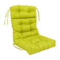 thumbnail image 1 of 20-inch by 42-inch Spun Polyester Solid Outdoor Tufted Chair Cushion Green-Color, 1 of 1