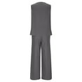 thumbnail image 5 of Plus Size Two Set for Women Sleeveless Tank Tops with Wide Leg Pants Trendy 2025 Summer Travel Tracksuit Lounge Set, 5 of 6