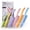 Light Multicolor, variant on Hecef 6-Piece Kitchen Knife Set, Colorful Coated Stainless Steel Sharp Cooking Knives, Dishwasher Safe