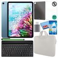 thumbnail image 1 of Apple iPad Air de 10,9" (2022, 64 GB, chip M1, Wi-Fi/Celular, azul) (MM6U3LL/A) Paquete con funda blanca con cremallera + protector de pantalla + funda de TPU + teclado + limpiador LCD Apple MM6U3LL/A, 1 of 8